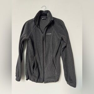 Columbia Charcoal Full-Zip Fleece Jacket